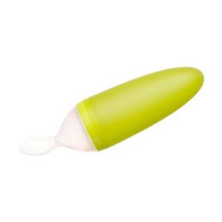 Boon Squirt Silicone Baby Food Dispensing Spoon, Green  Baby