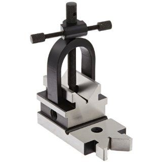 Fowler 52 475 050 Hardened Steel All Angle V Block and Clamp, 1.3175" Holding Capacity