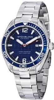 Stuhrling Original Men's 515.03 "Aquadiver Regatta Endeavor" Swiss Quartz Date Blue Dial Stainless Steel Dress Watch: Watches