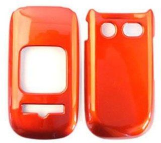 ACCESSORY HARD SHINY CASE COVER FOR PANTECH BREEZE III P2030 SOLID BURNT ORANGE: Cell Phones & Accessories