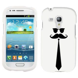Samsung Galaxy S3 Mini Mustache and Tie Hard Case Phone Cover Cell Phones & Accessories
