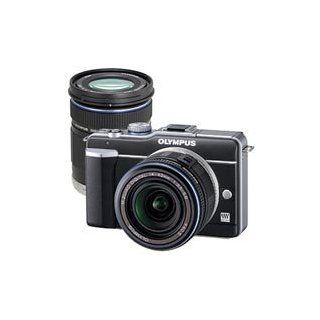 E PL1 PEN Digital Camera Two Lens Outfit (14 42/40 150) (Black) : Point And Shoot Digital Cameras : Camera & Photo