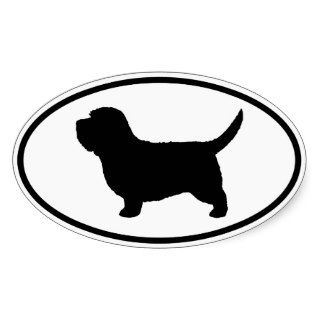 Petit Basset Griffon Vendeen Silhouette Oval Sticker