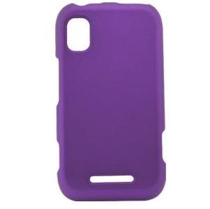 Icella FS MOMB508 RPP Rubberized Purple Snap On Cover for Motorola MB508: Cell Phones & Accessories