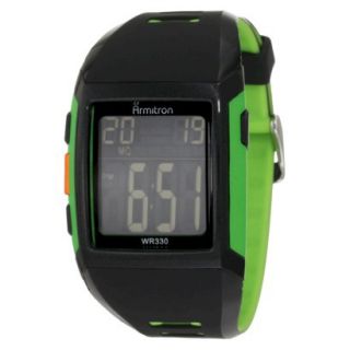 Mens Armitron Digital Sport Watch   Black/Green