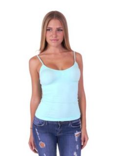 T 501 Sexy Spaghetti Strap Tank Top Cami with Cups and Ribbed Sides One Size (One Size, Black) at  Womens Clothing store: Tank Top And Cami Shirts