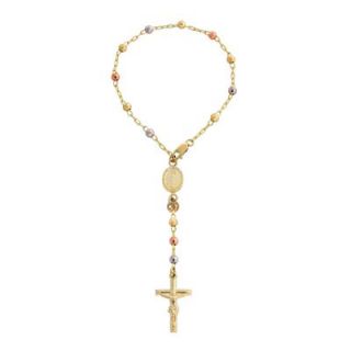 rosary bracelet in 14k tri tone gold orig $ 329 00 now $ 279 65 add to