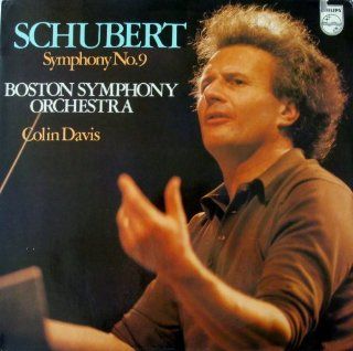 Schubert: Symphony no. 9   Boston Symphony Orchestra, Colin Davis [LP Record]: Music