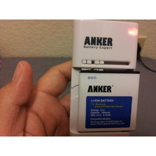 Anker 2 x 1800mAh Li ion Replacement Batteries for Samsung Galaxy S2 Epic 4G Touch SPH D710(Sprint), Samsung Galaxy S 4G SGH T959v (Not For Galaxy S4), Galaxy S I9000, Galaxy S2 SCH R760(U.S. Cellular), fits EB575152VA, with Anker Travel Charger: Cell Ph