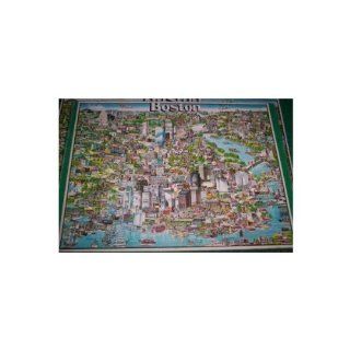 City of Boston 504 Tripl Thick Piece Jigsaw Puzzle: Toys & Games