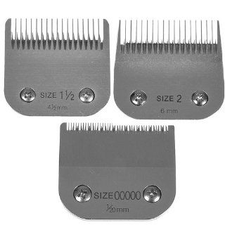 Size 00000, 1.5 & 2 Detachable Clipper Blades. Fits Oster Classic 76, etc.   Hair Clipper And Trimmer Accessories