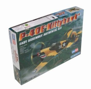Hobby Boss P 40E Kittyhawk Airplane Model Building Kit: Toys & Games