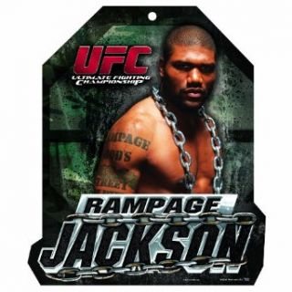 UFC Quinton Jackson 11 by 13 Wood Mascot/Player Sign : Sports Fan Decorative Plaques : Clothing