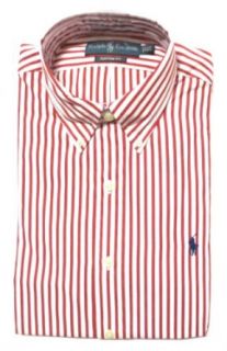 Ralph Lauren Men's Striped Dress Shirt Custom Fit at  Mens Clothing store