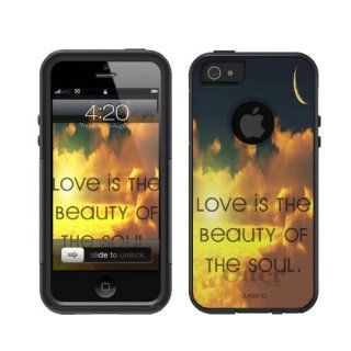 Otterbox Commuter Series  Black iPhone 5 Case Love Quote Sky: Cell Phones & Accessories