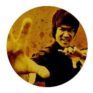 Custom Bruce Lee Mouse Pad Standard Round Mousepad WP 240 : Office Products