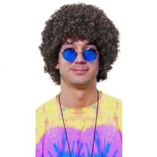 Clown Jumbo Afro Wig in Brown: Clothing