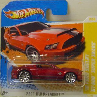 Hot Wheels 2010 Ford Shelby GT 500 Super Snake In Burgundy: Toys & Games