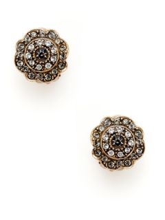 Swarovski Crystal Flower Earrings by Azaara Vintage