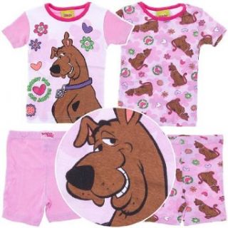Scooby Doo "Scooby Doo" Pink 4 pc Pajamas Set 4 6X (6X): Clothing