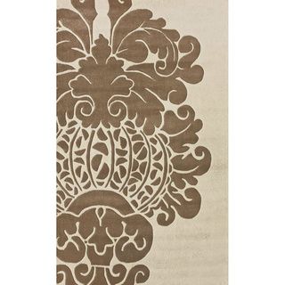 Nuloom Handmade Modern Damask Wool Rug (3 X 5)