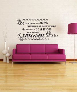 Stickerbrand Vinyl Wall Decal Sticker Friend Quote OS_DC530s   Wall Decor Stickers