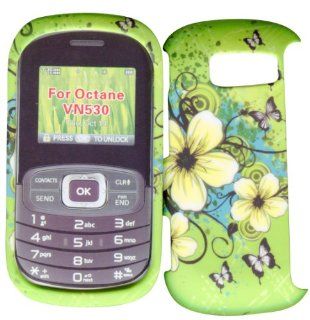 Hawaiin Flower LG Octane VN530 Verizon Case Cover Phone Hard Cover Case Snap on Faceplates: Cell Phones & Accessories