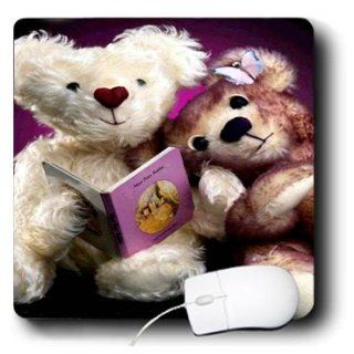 mp_532_1 Teddy Bears   Teddy Bear reading   Mouse Pads: Computers & Accessories