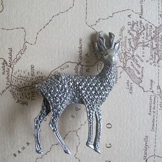 vintage stag brooch by molly & pearl