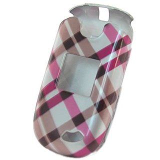 CoverON Hard Snap on Shield With PINK PLAID CHECKERED Design Faceplate Cover Sleeve Case for ZTE A210 CAPTR II (CRICKET) [WCC479]: Cell Phones & Accessories