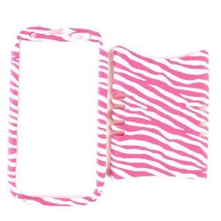 Cell Armor I747 RSNAP TE545 Rocker Snap On Case for Samsung Galaxy S3 I747   Retail Packaging   Pink Zebra on White: Cell Phones & Accessories