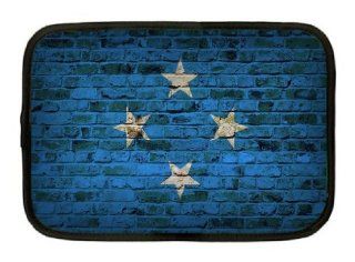 Micronesia Flag Brick Wall Design Neoprene Sleeve   Fits all iPads and Tablets: Computers & Accessories