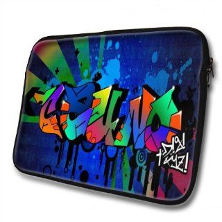 "Graffiti Names" designed for Tauno, Designer 14''   39x31cm, Black Waterproof Neoprene Zipped Laptop Sleeve / Case / Pouch.: Cell Phones & Accessories