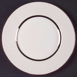 Royal Doulton Platinum Silk Salad Plate, Fine China Dinnerware   Pearlescent Rim