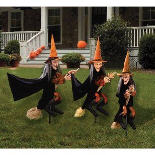 3 Halloween Lawn Scary Witches Props Decoration Outdoor: Everything Else