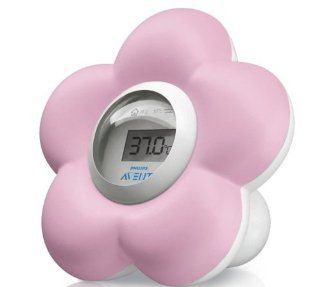 Philips Avent Baby Bath and Room PINK Thermometer SCH550/21 : Baby