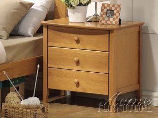 Nightstand Contemporary Style Maple Finish   Nightstands For Kids