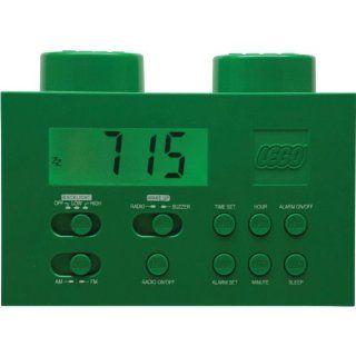 LEGO Alarm Clock Radio   Green: Toys & Games