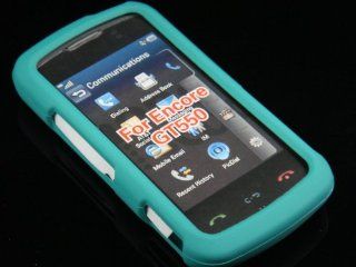 TURQUOISE Hard Plastic Matte Case for LG Encore GT550: Cell Phones & Accessories