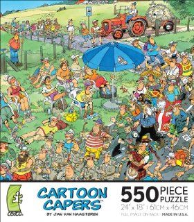 CARTOON CAPERS 550 Piece JIGSAW Puzzle: Toys & Games