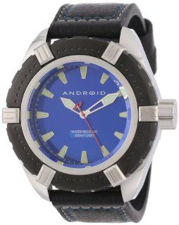 ANDROID Men's AD552BKBU Startus Analog Japanese Quartz Black Watch: Watches