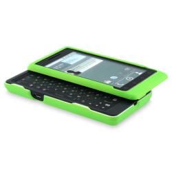 Neon Green Rubber Coated Case for Motorola A955 Droid 2 INSTEN Cases & Holders