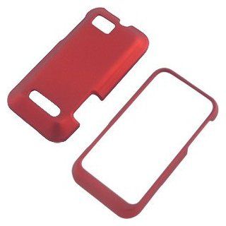 Red Rubberized Protector Case for Motorola DEFY XT XT556: Cell Phones & Accessories