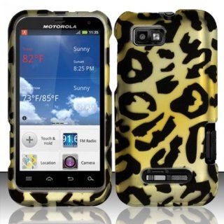 [E]rubberized Cheetah Design Motorola Defy Xt Xt556 / Xt557: Cell Phones & Accessories