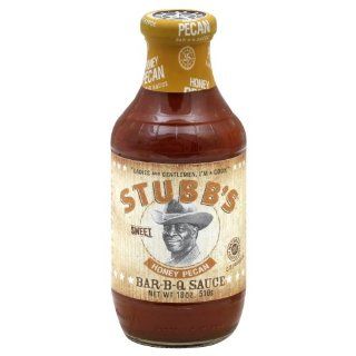 Stubb's Bar B Q Sauce, Honey Pecan, 12 Ounce: Grocery & Gourmet Food