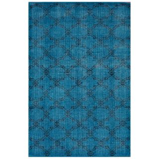 Nuloom Hand knotted Moroccan Trellis Blue Wool Rug (8 X 10)