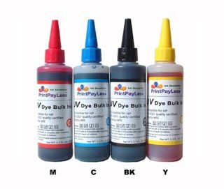 PrintPayLess Brand UV resistant Refill Ink for HP(non OEM) HP 88, HP 564, HP 920, HP 10, HP 11, HP 12, HP 82, HP 84, HP 85, Refillable Ink Cartridges, Ciss, Cis System 4 Packs