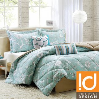 Intelligent Design Charley Floral 5 piece Comforter Set ID Intelligent Designs Teen Comforter Sets