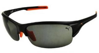 Puma Sunglasses Men's 14704P Rectangular Sunglasses,Black,90 mm: Clothing
