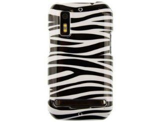 Hard Polycarbonate Plastic Phone Protector Case with Black and White Zebra Design for Motorola Photon / ELECTRIFY: Cell Phones & Accessories
